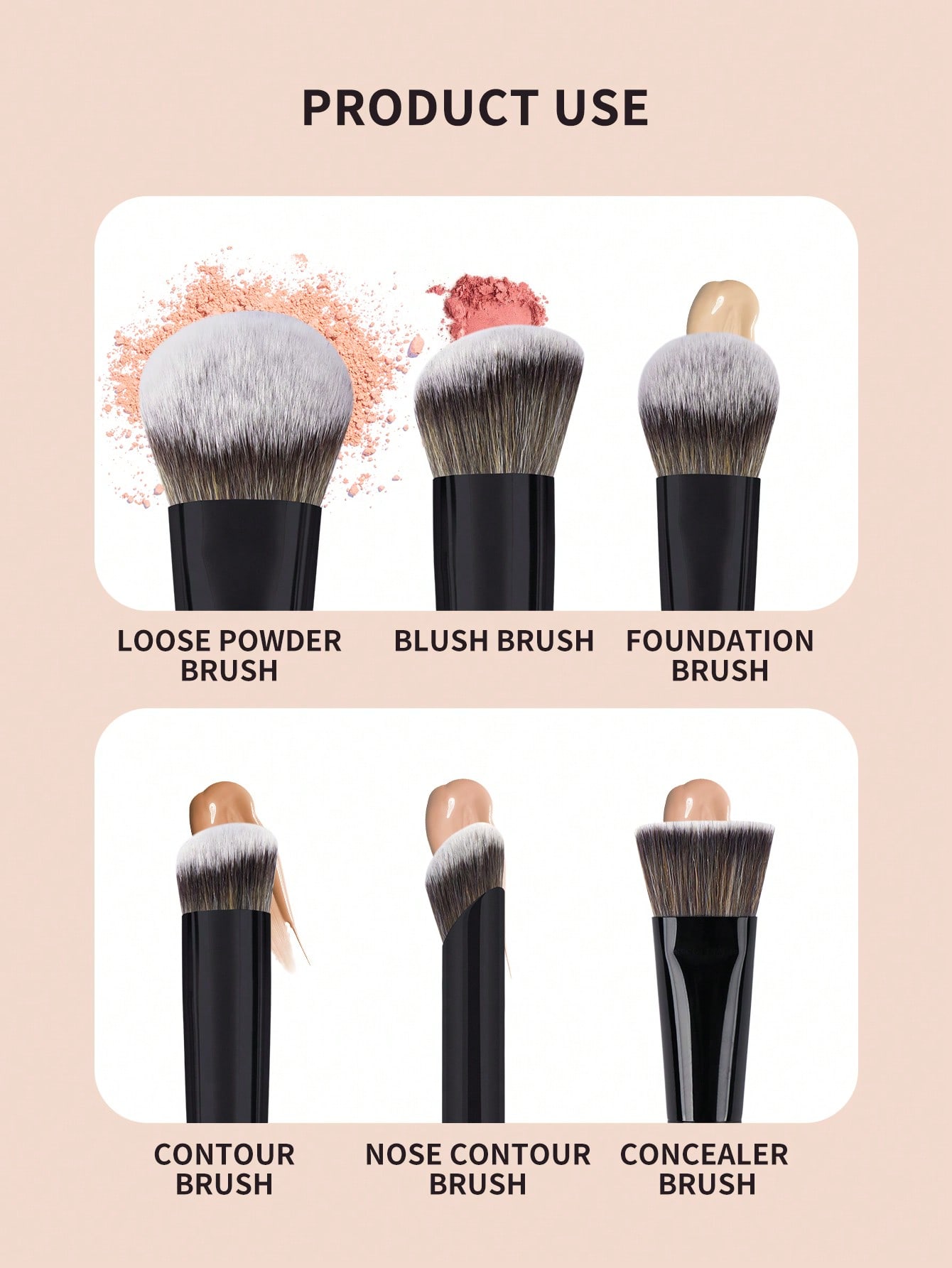 Brush Set Black 4