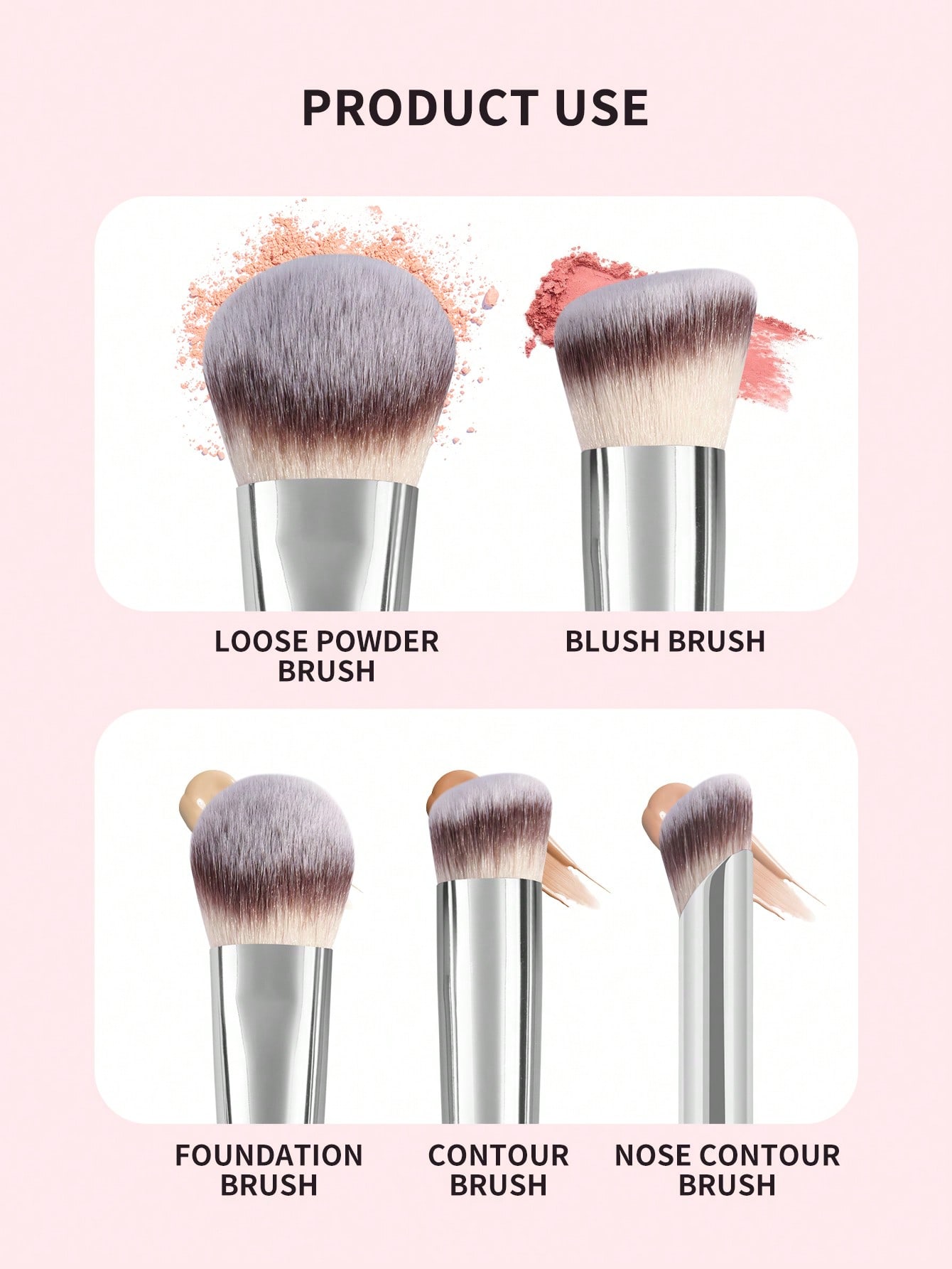 Brush Set Pink 3