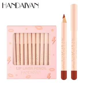 12-Piece Matte Lip Liner Set – Velvet Long-Wearing Formula