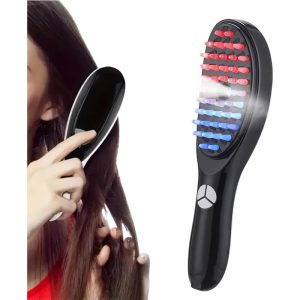 Therabrush, 2-in-1 Electric Scalp Massage Brush and Applicator Bottle, 3 Modes Vibration Massage Comb