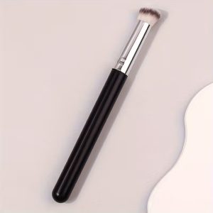 1pc Concealer Brush, High-Quality Nose Contour Silver/Black