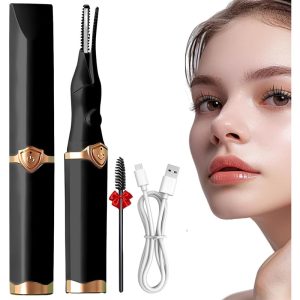 Heated Eyelash Curler Electric 2-in-1 Heatable Eyelash Brush with 3 Temperature Modes