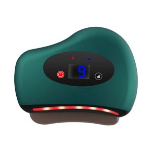 Green Heating Vibration Massager LCD Display Multi-Purpose Portable Office Travel