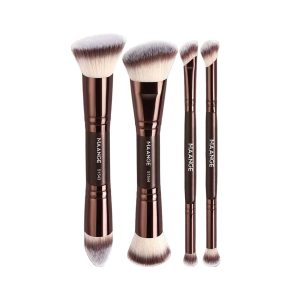MAANGE Blending Makeup Brush Kit 4pcs Brown