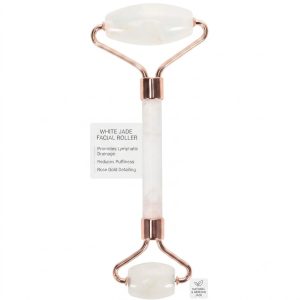 White Natural Face Roller, Sculptor for Aging Wrinkles and Puffiness
